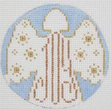 Blue White and Gold Joy Angel by Patricia Sone (thumbnail)