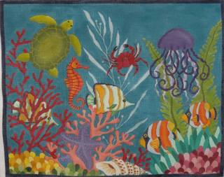 Underwater Friends by CBK Needlepoint (thumbnail)