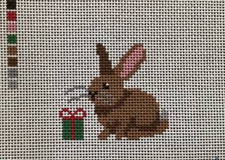 Bunny w/ present by Jessica Tongel Designs (thumbnail)