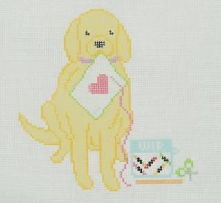 Puppy Ate My WIP by Ivy Thread Needlepoint (thumbnail)