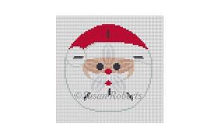 Santa Sand Dollar by Susan Roberts Needlepoint (thumbnail)