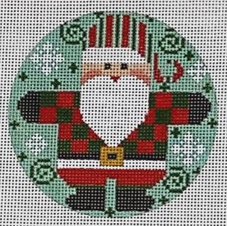 Santa Round Checkered Coat Red & Green by Danji Designs (thumbnail)