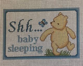 Bear Shh....Baby Sleeping by Needlepaint (thumbnail)