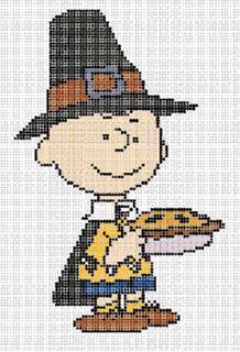 Charlie Brown as a Pilgrim- PEANUTS Thanksgiving by Officially Needlepoint (thumbnail)