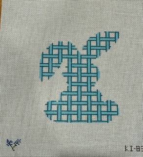 Kate Irby KI83 Bunny Green Lattice by The Collection of Designs (thumbnail)