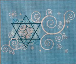 Snowflake Tallit UV printed by Gone Stitching (thumbnail)
