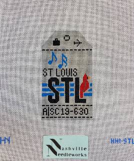 St. Louis Luggage Tag by Hedgehog Needlepoint (thumbnail)