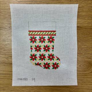 Red Flower Trellis, Mini Boot (18m) by Liz Goodrick-Dillon (Tapestry Tent, via Susan Roberts) (thumbnail)