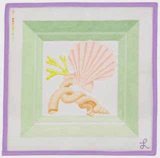 Scallop & Turitella Shell Shadow Box Pillow by Lycette Designs (thumbnail)