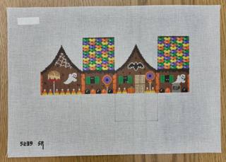 Halloween 3D Gingerbread House - 18 mesh by Liz Goodrick-Dillon (Tapestry Tent, via Susan Roberts) (thumbnail)