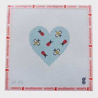 Love Bug Blue - 13 Mesh by Goodpoint Needlepoint (thumbnail)