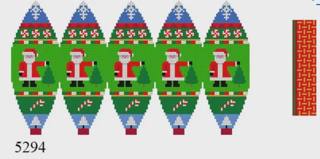 Susan Robert's 5294 Santa Tree, Hot Air Balloon - 18 mesh by Liz Goodrick-Dillon (Tapestry Tent, via Susan Roberts) (thumbnail)