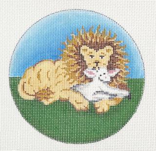 lion and the lamb ornament 11380 by Patti Mann (thumbnail)