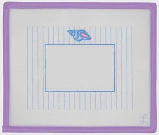 Tulip Shell Striped Frame - 4" x 6" by Lycette Designs (thumbnail)