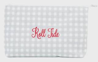 Alabama grey picnic medium stash bag by Wipstitch Needleworks (thumbnail)