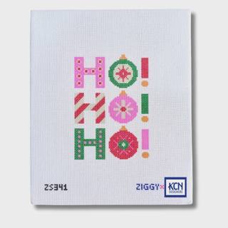 Mod Ho Ho Ho Needlepoint Canvas by KCN Designers (thumbnail)