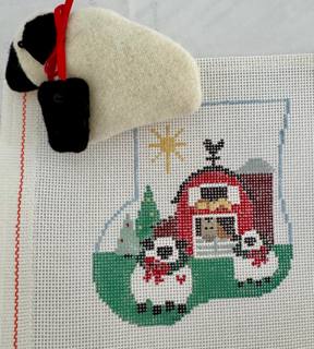 Sheep in Barnyard with Sheep by Kathy Schenkel (thumbnail)
