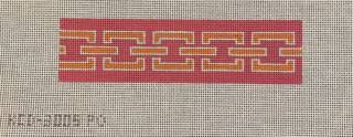 Chainlink Key Fob - Pink and Orange by SCT Designs (thumbnail)