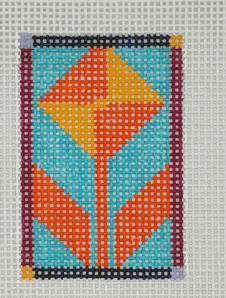 Tulip Bag Tag by Cabell Stitchery (thumbnail)