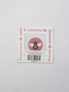 TTF059D - Bee - Hot Pink Background Canvas by Tilli Tomas (thumbnail)