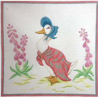 Peter Rabbit - Jemima Puddle-Duck Pillow by Kate Dickerson Needlepoint Collections (thumbnail)