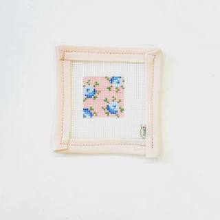Bitty Box Insert - blue floral w pink background by Tilli Tomas (thumbnail)