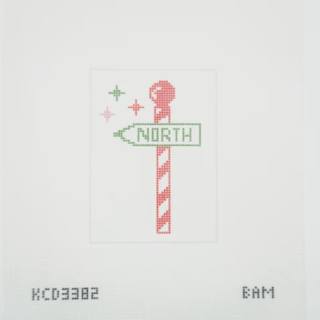North Pole Mahjong Tile Needlepoint Canvas by KCN Designers (thumbnail)