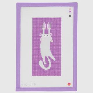 White Cat Tapestry by Saturnalia Stitching (thumbnail)