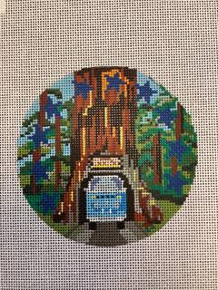Redwood Forest Round by The Gingham Stitchery (thumbnail)