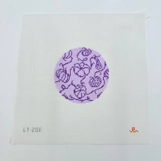 Pumpkins on Vine - Lavender by Goodpoint Needlepoint (thumbnail)