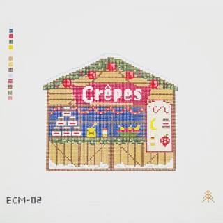 European Christmas Market Crepes Stall (18 mesh) by Evergreen Needlepoint (thumbnail)