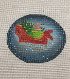 Sleigh on night sky by Blueberry Point Canvas (thumbnail)