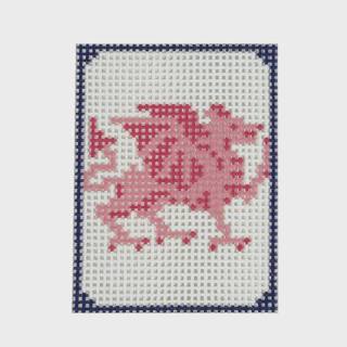 Red Dragon Mahjong Tile by Maura Nolan Designs (thumbnail)