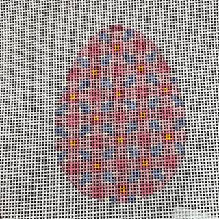 AC 169 Egg - Pink Checks by Abigail Cecile (thumbnail)