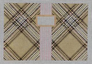 Tartan Plaid Clutch Cream by KCN Designers (thumbnail)