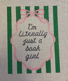 I'm Literally Just a Book Girl by Boxwood Needlepoint (thumbnail)