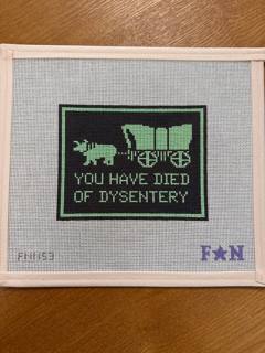 Oregon Trail Dysentery by Friday Night Needlepoint (thumbnail)