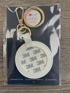 Self-Finishing Leather Round - White by Love MHB Studio (thumbnail)