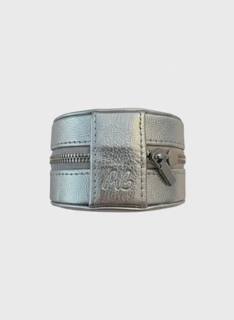 3" Round Self-Finishing Jewelry Box Silver by Rachel Barri Designs (thumbnail)