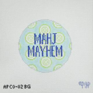 Mahjong Mayhem Blue and Green by melissa loves needlepoint (thumbnail)