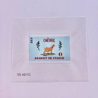 3D French Goat's Cheese by Stitch Style Needlepoint (thumbnail)