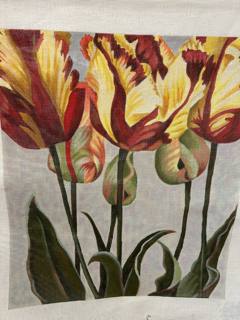 Parrot Tulips - Maroon and Yellow by Victoria Whitson (thumbnail)