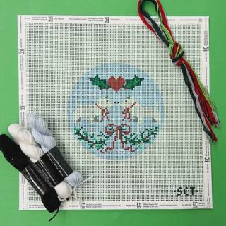 White Westie Christmas Round Kit by KCN Designers (thumbnail)