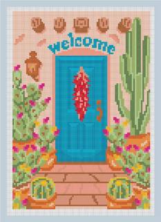 Welcome to Santa Fe Canvas by Princess of Whales (thumbnail)