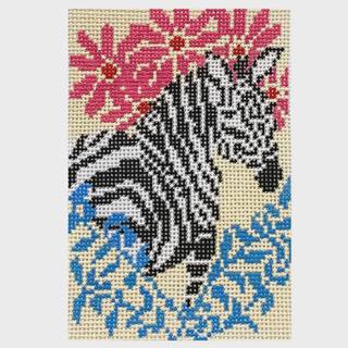 Zebra Passport Insert by Anne Fisher Needlepoint (thumbnail)