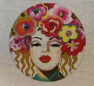 Lady with Floral Headdress by Colors of Praise Art Studio (thumbnail)