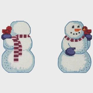 Snowman with Red Bird 2-Sided by Labors of Love (thumbnail)