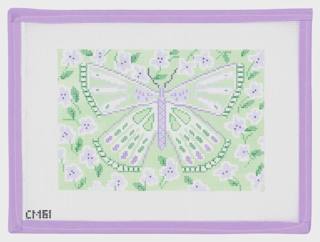 Purple & Green Butterfly by Walkers Needlepoint (thumbnail)