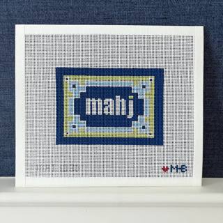 Key corner mahjong insert-navy, light blue, citron by Love MHB Studio (thumbnail)
