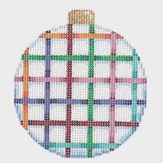 NTG TS604 - Multi-Tattersall Ball Ornament by Two Sisters Needlepoint (thumbnail)